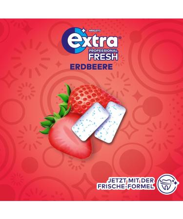 Buy Extra Professional Sugar-Free Fresh Strawberry Chewing Gum - 30x10 Dragees Multipack for Fresh Breath - International Shipping Available - Buy Online on GoSupps.com