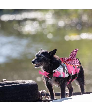 Cit toile Dog Swimming Vest - Reflective Life Jacket for Small Medium & Large Dogs - Pink Camo - Protects Pets While Swimming in Sea Lake & River - Buy Online on GoSupps.com