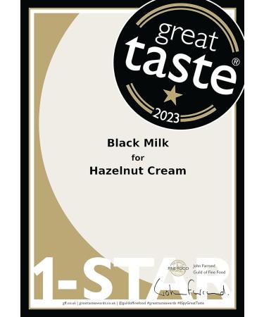 Black Milk Hazelnut Cream Spread 2x230g - Made In Italy - Bake or Spread - Gluten Free - Two Jars - Buy Online on GoSupps.com