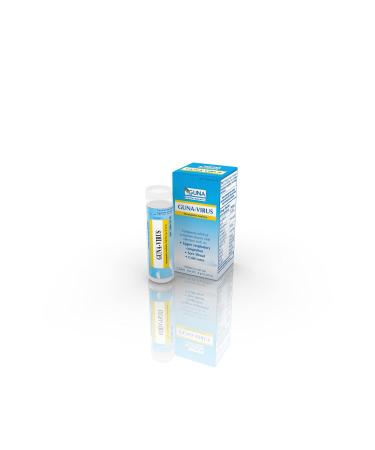 Guna Virus Pellets for The Temporary Relief of Symptoms Such as: Upper Respiratory Congestion Sore Throat and Cold sores - Non-Drowsy - 2 Tubes