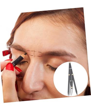 Mikinona Eyebrow Scale Mini Tools Makeup Tools Eyebrow Stencil Eyebrow Positioning Tool Balance Caliper Miss 1 count (Pack of 1) Black - Buy Online on GoSupps.com