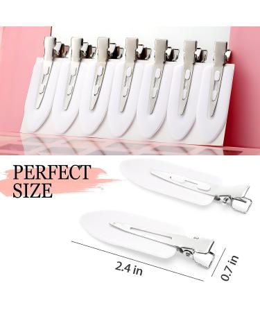 KANPRINCESS 21PCS No Crease Hair Clips for Women - Creaseless Clips for Makeup & Hair Styling in White - Includes Storage Box - Buy Online on GoSupps.com