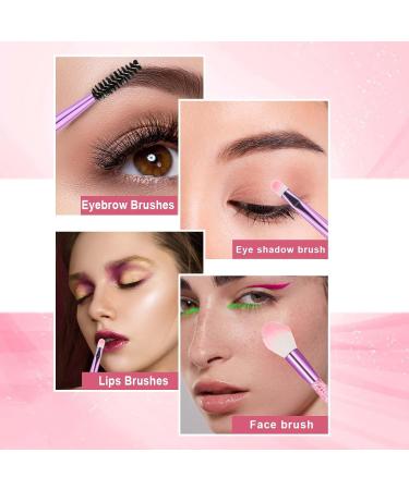 10 PCS Glitter Crystal Makeup Brush Set - Cute Bling Professional Synthetic Brushes for Eyes Lips & Face - Perfect for Women - Shop Internationally - Buy Online on GoSupps.com