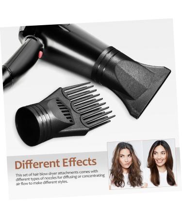 WOFASHPURET 2 Pcs Hair Dryer Nozzle Blow Dryer Brush Blow Dryer Attachment Blow Dryer Comb Accessory for Hairdryer Hair Dryer Concentrator Attachment Hair Dryer Diffuser Blow Dryer Part - Buy Online on GoSupps.com