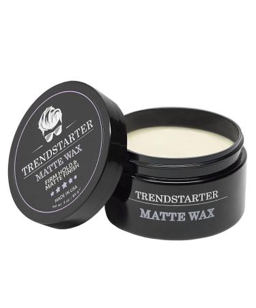 TRENDSTARTER - MATTE WAX - Firm Hold - Matte Finish - Premium Hair Styling Product - Fresh Scent (3oz)
