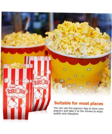 HOMSFOU 250 Pcs Popcorn Packaging Bag Snack Container Cookie Container Chip Container Popcorn Machine Supplies Popcorn Bags Individual Servings Candy Containers Snack Bag Carton Paper Food - Buy Online on GoSupps.com