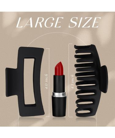 PALORA 8 Pack Large Hair Claw Clips - Strong Hold Hair Clips for Women & Girls - Nonslip Matte Jaw Clip Big Hair Clamps for Long Thick & Thin Hair - Color A - Buy Online on GoSupps.com