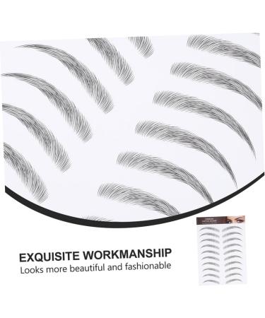 Beavorty 3 Sheets Waterproof Eyebrow Stickers Make up Kit False Eyebrows Sticker Eyebrow Stencils 4d Hair - Buy Online on GoSupps.com