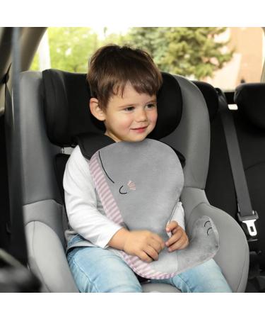 Pinkgarden Kids Seat Belt Pillow with Neck Support - Whale Design | Soft Plush Cushion for Car Safety | Boys and Girls Travel Accessory - Buy Online on GoSupps.com