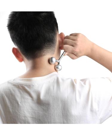 Metal Face & Body Massage Roller | Jawline Sculpting Skin Tightening Lymphatic Drainage & Puffiness Relief - Ideal for Neck Shoulders Legs & Hands - Buy Online on GoSupps.com