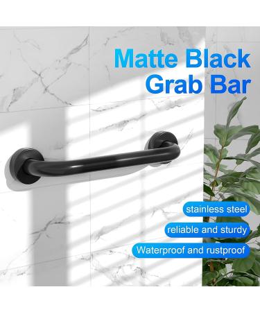 12 Inch Matte Black Shower Grab Bar-1" Diameter  iMomwee Stainless Steel Elderly Safety Bars  Bathroom Shower Balance Bar  Wall Handrail Support  Handicap Senior Disabled Pregnant Assist Bath Handle 12 Inch Black - Buy Online on GoSupps.com