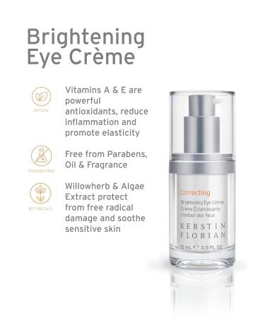 Kerstin Florian Brightening Eye Cr me - Anti Aging Under Eye Cream for Dark Circles Puffiness Fine Lines & Wrinkles - 0.5 fl oz - Buy Online on GoSupps.com