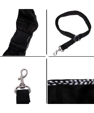 Hand-Free Pet Sling Carrier for Small to Medium Dogs and Cats | Adjustable Shoulder Strap (Black) - Buy Online on GoSupps.com