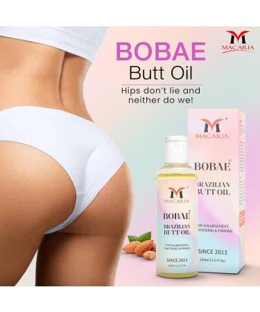 Bobae Brazilian Natural Butt Oil | Booty Shape & Size up larger toning tightening lifting firmingsButt massage Enhancement Gel bigger Brazilian bum Women enlargement cream quick Fast growth - Buy Online on GoSupps.com