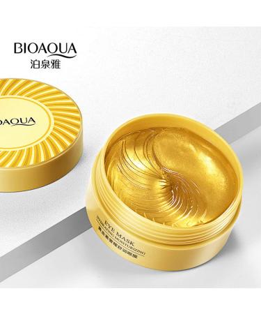 Bioaqua Gold Eye Masks - 30 Pairs | Moisturizing Anti-Aging Dark Circle Removal - Buy Online on GoSupps.com