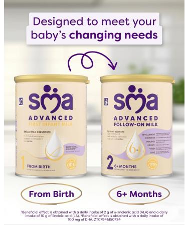 SMA Advanced 1 First Infant Baby Milk Powder Formula 800g | Suitable from Birth - Buy Online on GoSupps.com