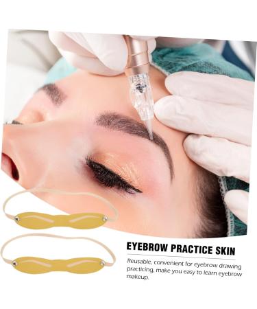 NOLITOY 80 Pcs Eyebrow Practice Skin Silicone Skin Practice Tool Artificial Skin Eyebrow Trimming Headband - Buy Online on GoSupps.com