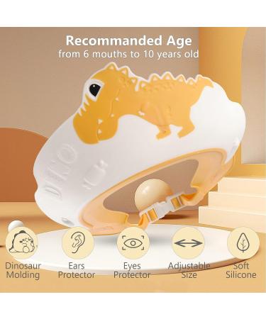 FUNUPUP 2 Pack Baby Shower Cap for Kids - Adjustable Toddler Hair Washing Bathing Cap with Dinosaur Design - Protect Baby Eyes - Baby Shower Visor Shampoo Cap - Buy Online on GoSupps.com