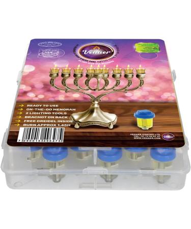 SHALHEVET LIGHT Vehaer 44 Prefilled Cups Hanukkah Chanukah Olive Oil Ready to Use Fits Most Menorah (Liquid Oil 1:45 HR Small) Liquid Oil 1:45 HR S - Buy Online on GoSupps.com