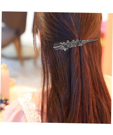 DOITOOL Alligator Hair Clip Fancy Barrettes for Womens Hair Decorative Hair Clips Fancy Clips for Women Duck Bill Clips Hair Monomer Dish Crystal Metal Miss - Buy Online on GoSupps.com