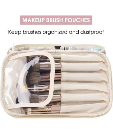 Large Pink Travel Makeup Bag Organizer for Women and Girls - Cosmetic Case for Makeup Storage (1 Pack) - Buy Online on GoSupps.com