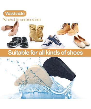Aikowener Shoe Filler - Toe Inserts for Women & Men - 2 Black & 2 Beige - Reusable Toe Plugs - One Size Fits All - Buy Online on GoSupps.com