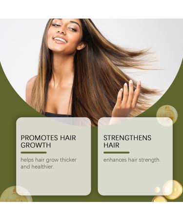 QPJUVC Hair Growth Oil 100 pure coldpressed serum with rosemary and coconut oil scalp treatment for thicker stronger hair nourishing essence for dry damaged hair 3 - Buy Online on GoSupps.com