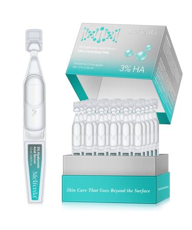 Meifenla 3 hyaluronic acid serum face moisturizing serum for the face with hyaluronic acid deep hydration longlasting hydration antiaging serum for the face 12 ml 30