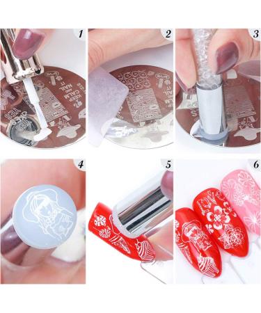 Lurrose 8-Piece Nail Art Stamping Plates - Ghost Skull & Pumpkin Designs for DIY Nail Decoration | International Shipping - Buy Online on GoSupps.com
