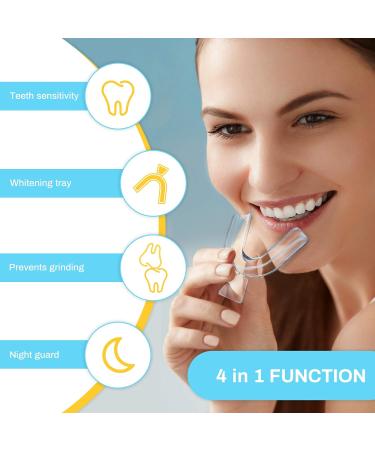 4 Pcs Teeth Whitening Mouth Trays - Moldable Thermoplastic Guard for Whitening, Gum Bleaching, Sports, Night Grinding & Sleep - Buy Online on GoSupps.com