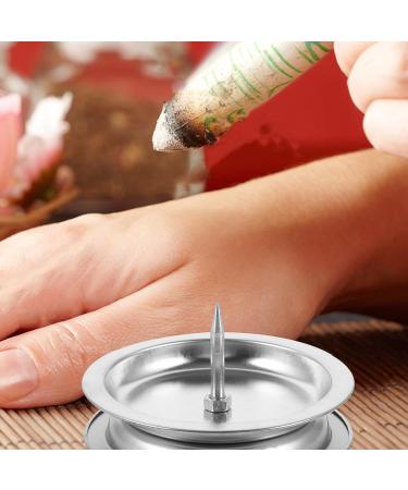 Fomiyes 2-Piece Moxibustion Stick Burner | Stainless Steel Base for Moxa Sticks | Incense Holder Frame - Buy Online on GoSupps.com