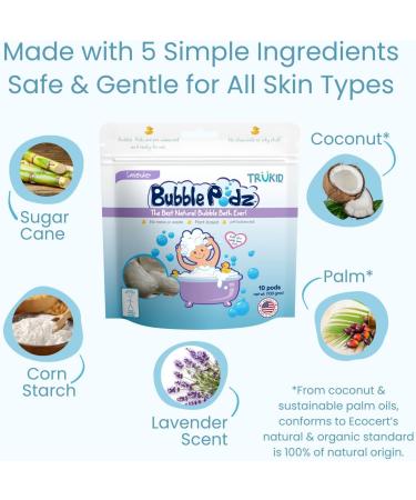 TruKid Bubble Podz Lavender Bubble Bath for Sensitive Skin - 10 Podz - Buy Online on GoSupps.com