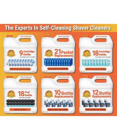 Shaver Shebang Refills for 18 Philips Norelco SmartClean Cartridges - Buy Online on GoSupps.com