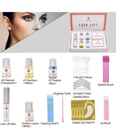Lash Lift Kit - Semi-Permanent Curling Wave Lotion Set for Salon & Home Use (Blue) - Buy Online on GoSupps.com
