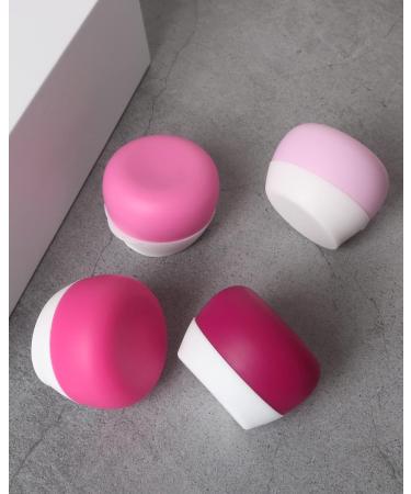 Gemice Travel Containers for Toiletries Silicone Cream Jars TSA Approved Travel Size Containers Leak-proof Travel Accessories with Lid for Cosmetic Makeup Face Body Hand Cream (4 Pieces) Red - Buy Online on GoSupps.com
