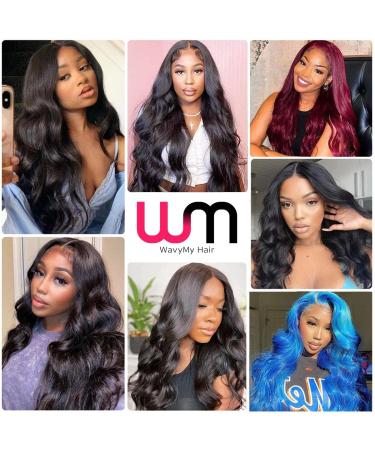 Wavymy 13x6 Body Wave Lace Front Wig 22 Inch - 180% Density HD Brazilian Virgin Human Hair, Pre Plucked with Baby Hair - Natural Color, for Black Women - Buy Online on GoSupps.com