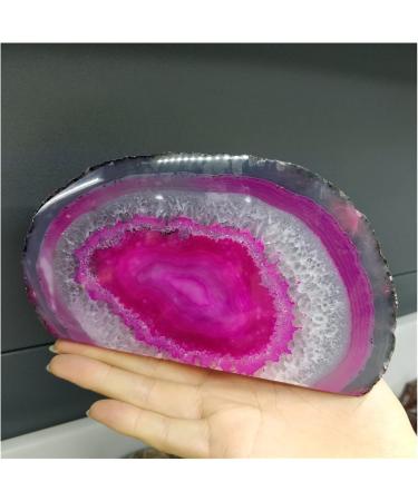 Natural Rough Raw Colorful Agate Half Surface Polishing Furnish and Home Decoration Feng Shui Crystals Stones Modern Ornament Crafts (Size : 500-600g) - Buy Online on GoSupps.com