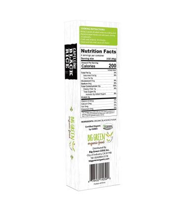 Big Green Organic Black Rice Capellini 8.8oz Gluten-Free Non-GMO Vegan - 1 Pack - Buy Online on GoSupps.com