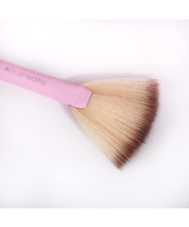 Brushworks HD Fan Brush - Premium Quality Makeup Brush for Flawless Application | International Shipping Available - Buy Online on GoSupps.com