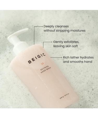 BEIGIC Refining Hand Wash - Rosemary Bergamot & Mandarin Gently Exfoliating Hydrating Cleansing Handwash for Sensitive Skin Hypoallergenic Vegan Korean Hand Soap (10.6 oz) - Buy Online on GoSupps.com
