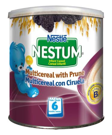 Gerber Baby Cereal Nestle Nestum (Multicereal with Prune, 9.5 Ounce (Pack of 1)) Multicereal with Prune 9.5 Ounce (Pack of 1)