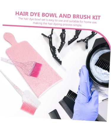 HONMEET 1 Set Translucent Hair Dye Set Hair Dye Bowl and Brush Kit Hair Color Mixing Bowl and Brush Hair Coloring Kit Hair Color Kit Hair Color Brush and Bowl Hair Dye Brush and Bowl Pp - Buy Online on GoSupps.com