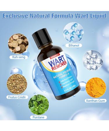 Aisisree Wart Remover  Warts Removal Stielwarts Spinous Foot & Hand Wart Agent Gentle and Irritation - 0.5 Oz - Buy Online on GoSupps.com