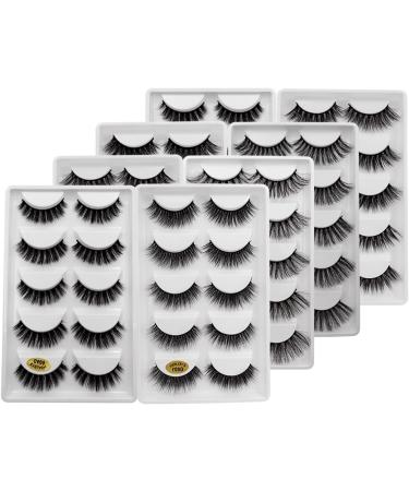 UAMOU Lashes 10/20/50/100 Boxes Mink Eyelashes 5 Pairs Natural False Eyelashes Thick Fluffy Faux Cils Lashes In Bulk G6 Cheerfully (Color : G600CS Size : 20 boxes) - Buy Online on GoSupps.com