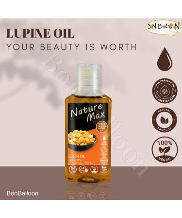 Nature Max Lupine Oil Essential Oils Natural Undiluted Pure for Hair and Skin Care Cold Pressed Premium (1 Pack 2.70 oz / 80 ml)  - Buy Online on GoSupps.com
