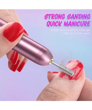 Portable Electric Nail Drill - Professional Acrylic Nail File Machine for Manicure & Pedicure - Pink - Buy Online on GoSupps.com