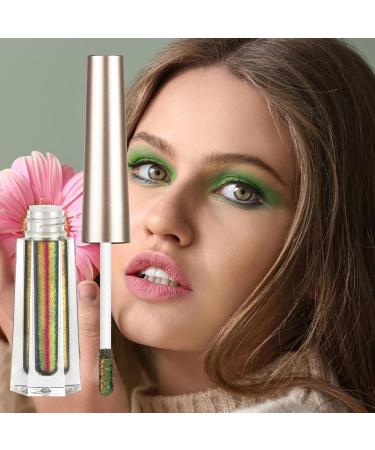 Liquid Glitter Eyeshadow | Multichrome Chameleon Liquid Eye Shadow | MultiChrome Eyeshadow Glitter Liquid Eye Shadow for Women Girls Shakven 101 - Buy Online on GoSupps.com