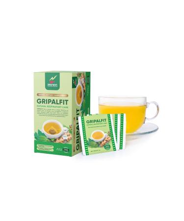 GRIPALFIT Natural Mix | 30 Tea Bags | Naturally Aids in Soothing the Throat and Seasonal Respiratory Discomfort - Single Pack 1