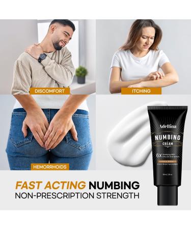 Adellina Numbing Cream Maximum Strength: Long Lasting Extra Soothing with Arnica and Emu Oil 2OZ/ 60G - Buy Online on GoSupps.com