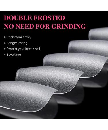 Short Coffin Nail Tips 420pcs | Etercycle Upgraded Double-sided Matte Gel Tips for Nail Extensions | Full Cover Acrylic False Nails | Home DIY Nail Salon | 15 Sizes with Box - Buy Online on GoSupps.com